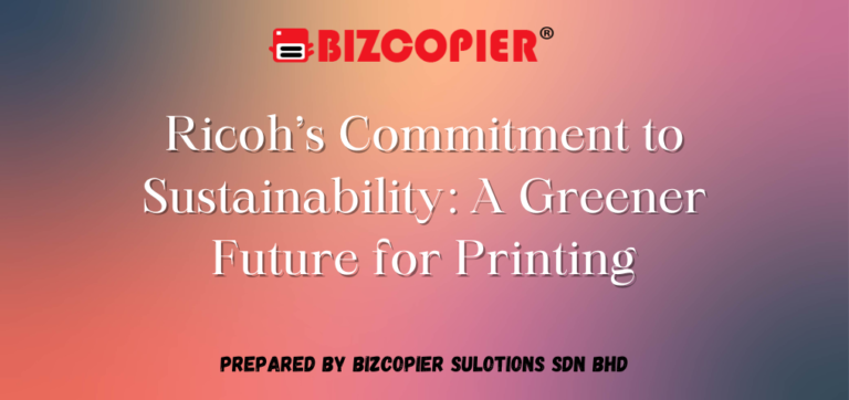 Ricoh’s Commitment to Sustainability: A Greener Future for Printing ...